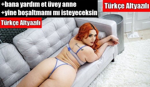 Elleri alçıda kalan üvey oğlunu boşaltmak için yardım ediyor