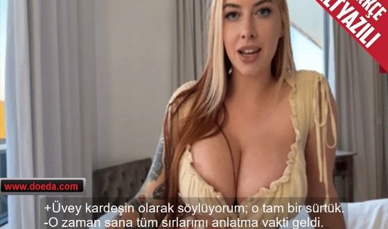 Üvey ablam erken boşalma sorunumu gideriyor – Çok büyük memeler!